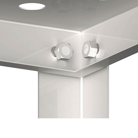 Shelf with perforated, height-adjustable shelves, 1200x500x1800 mm, self-assembly product photo  S