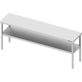 Add-on shelf with two levels, 1600x400x700 mm, welded product photo