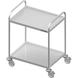 Serving trolley with two shelves, 800x500x950 mm, welded product photo