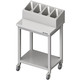 Cutlery and tray trolley, 655x500x1100 mm, welded product photo
