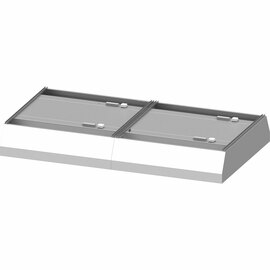 Ceiling hood "Basic Line", trapezoidal shape 3500 mm x 2000 mm with flame protection filter type B product photo