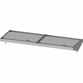 Ceiling hood "Basic Line", inclined shape 5000 mm x 2000 mm with flame protection filter type B product photo