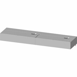 Induction wall hood "Basic Line", box shape 4800 mm x 900 mm with flame protection filter type B product photo