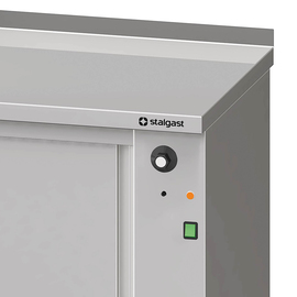 Warming cabinet with sliding doors 1000x700x850 mm with upstand product photo  S