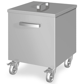 Mobile waste bin, 350x350x500 mm, welded product photo  S
