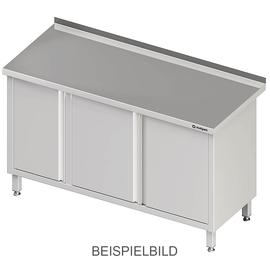 Work cabinet with hinged doors 1700x700x850 mm, without upstand, welded product photo