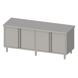 Work cabinet with hinged doors 2000x700x850 mm, without upstand, welded product photo
