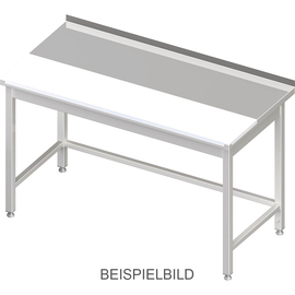 Work table without base, 800x700x850 mm, with flush-mounted PE cutting board, without upstand, welded product photo
