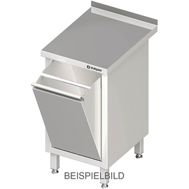 Work cabinet with waste tipper, 450x600x850 mm, without upstand, welded product photo
