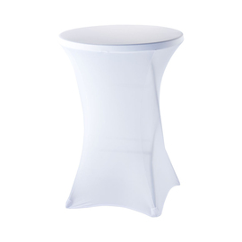 Stretch cover for bar tables of approx. D. 80 mm, white product photo