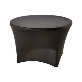 Stretch cover for round buffet tables with approx. Ø 1150 mm, height 740 mm, black product photo