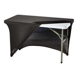 Stretch cover for buffet tables of approx. 1220x610x740 mm, black product photo  S