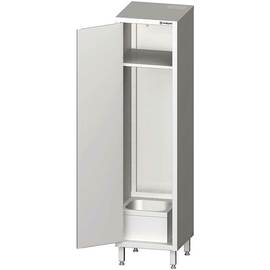 Tall cabinet with sink for cleaning utensils, 500 x 500 x 2000 mm (W x D x H) product photo