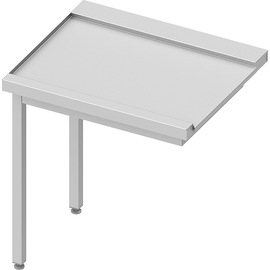 ECO drain table on two legs 800x670x870 mm, left side, with upstand, self-assembly product photo