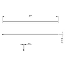 End strip, 19 mm high product photo S