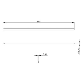 End strip, 19 mm high product photo  S