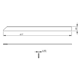 End strip, 40 mm high product photo  S