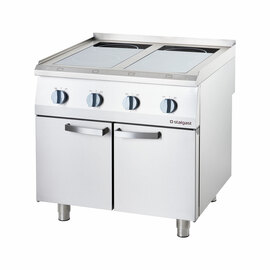 Induction cooker with 4 cooking zones and 2-door base cabinet, Series 700 ND product photo
