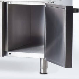 Electric cooker with 6 hotplates, static oven GN 2/1 and single-door base cabinet, Series 700 ND product photo  S