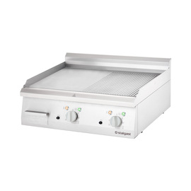 Electric griddle as tabletop device, 800x700 mm, ½ smooth/½ grooved grill surface, Series 700 ND product photo