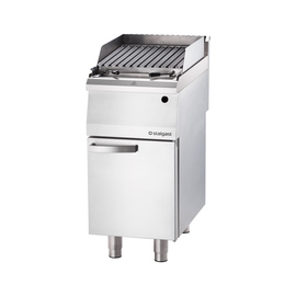 Gas lava stone grill as a freestanding unit, Series 700 ND with V-grate, 400x700x850 mm product photo