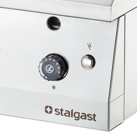 Gas griddle, chrome-plated as a tabletop unit, Series 700 ND - grooved 400x700x250 mm (WxDxH) product photo  S