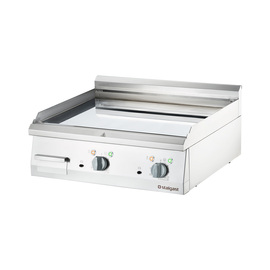 Chrome-plated electric griddle as tabletop device, 800x700 mm, smooth grill surface, Series 700 ND product photo