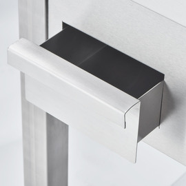 Electric griddle plate as a freestanding unit - grooved, open base, 400 x 700 x 850 mm (W x D x H) product photo  S