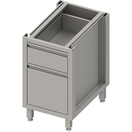 Base cabinet box version 2.0, for legs/base frame, with two different drawers 450x540x660 mm product photo