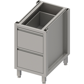 Base cabinet box version 2.0, for legs/base frame, with two drawers 450x540x660 mm product photo