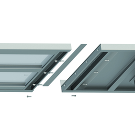 Worktop box version 2.0, 2800x600x40 mm, with upstand product photo  S