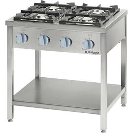 Gas stove series 900 - 4 burners (3.5+5+2x7), 22.5 kW, G20, 900 x 900 x 850 mm (WxDxH) product photo
