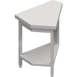 Neutral output 45° inside corner module 644x814x880 mm, stainless steel worktop product photo