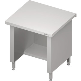 Cash register station "Free Flow" 800x750x880 mm, stainless steel cover plate product photo