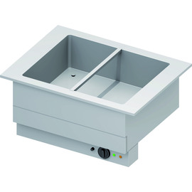 Bain-Marie basin "Drop-In" 2xGN 1/1 830x620x390 mm stainless steel cover product photo