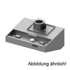 Wall hood "Expert Line", inclined shape 1200 mm x 1200 mm with duct fan, control and LC2 Type A cyclone/labyrinth filter product photo