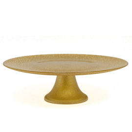 cake stand GLITTER glass golden Ø 330 mm product photo
