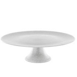 cake stand GLITTER glass silver coloured Ø 330 mm product photo