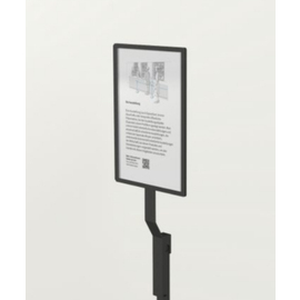 Graphics element with changable frame DIN A4-vertical black product photo