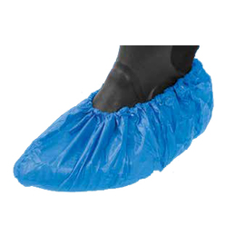Shoe Covers CPE 40 my blue  L 420 mm  W 150 mm 100 pieces product photo