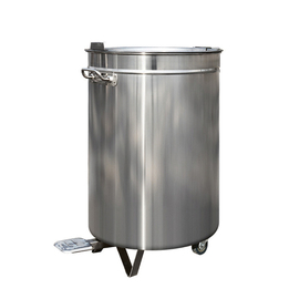 waste bin stainless steel | 60 ltr with pedal product photo