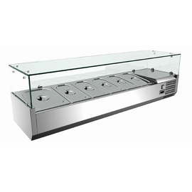 refrigerated countertop showcase with countertop glass unit L 1200 mm W 395 mm H 435 mm product photo