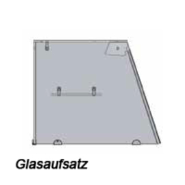 salad counter with countertop vitrine | suitable for 6 x GN 1/1 | granite counter top product photo  S