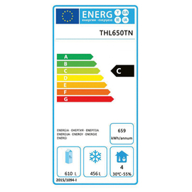 refrigerator THL650TN stainless steel GN 2/1 | convection cooling product photo  S