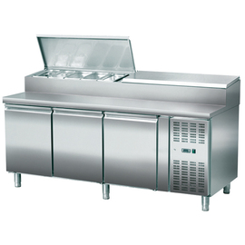 prep table convection cooling 307 ltr | 3 solid doors product photo