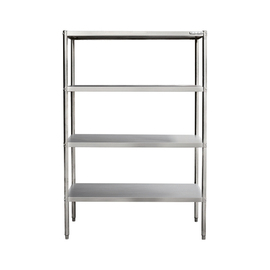 rack stainless steel | 2000 mm x 400 mm x 1800 mm 4 floors shelf load 75 kg product photo
