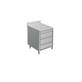 cupboard 500 mm x 600 mm H 850 mm | 3 drawers | upstand product photo