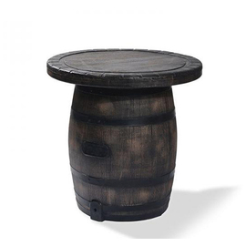 patio table Barrel brown wood look Ø 1000 mm H 750 mm product photo