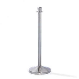 barrier post Royal stainless steel silver coloured | matted cylindrical pole head Ø 320 mm H 0.95 m product photo