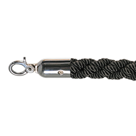 barrier cord black twisted | colour of fittings silver coloured | shiny L 1.57 m product photo